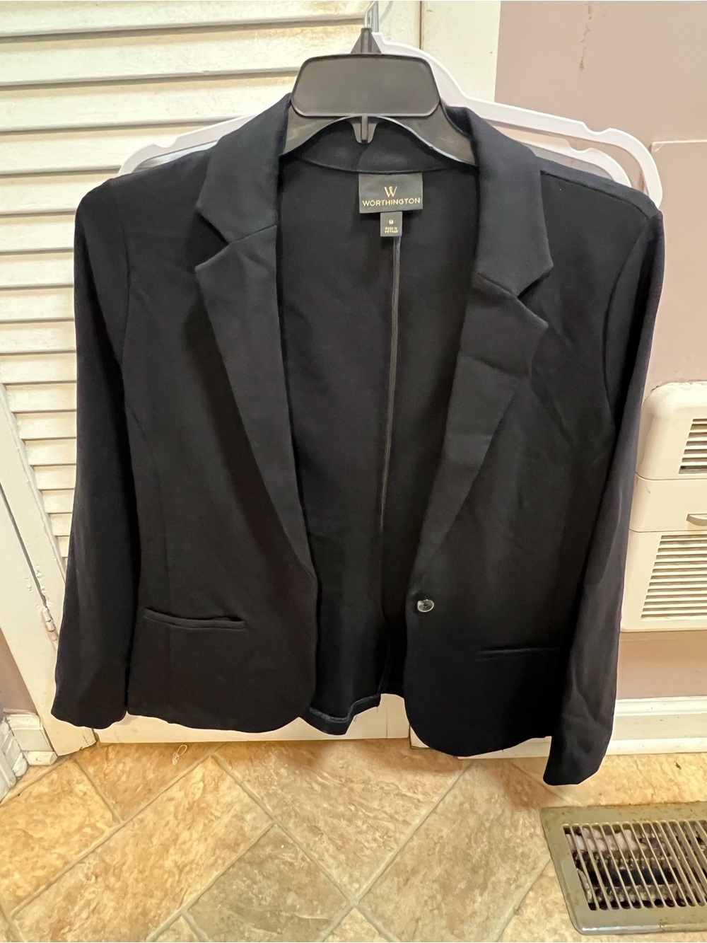 Worthington Black Women's Single-Button Blazer